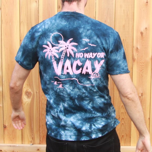 DIVIDED H&M T-Shirt Tie Dye Pattern With Wording Size Medium - Picture 2 of 5